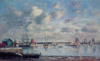 尤金 佈丹 Camaret, Boats in the Harbor 尤金 佈丹 Camaret, Boats in the Harbor